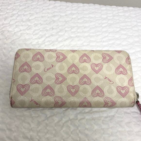 Coach Hearts Pink
 Zippy Wallet - Picture 2 of 5